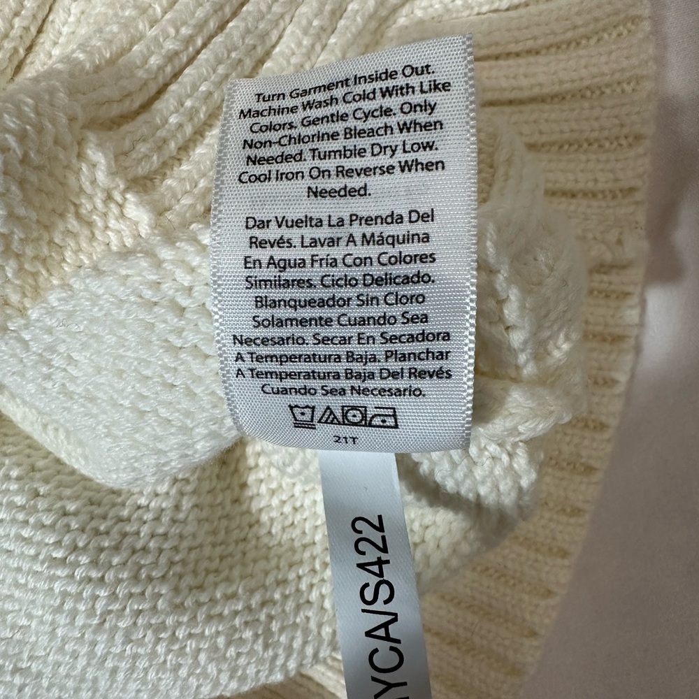 Free Assembly Cream Sweater with Pink and Purple Patterns- Cotton & Wool - Picture 14 of 15